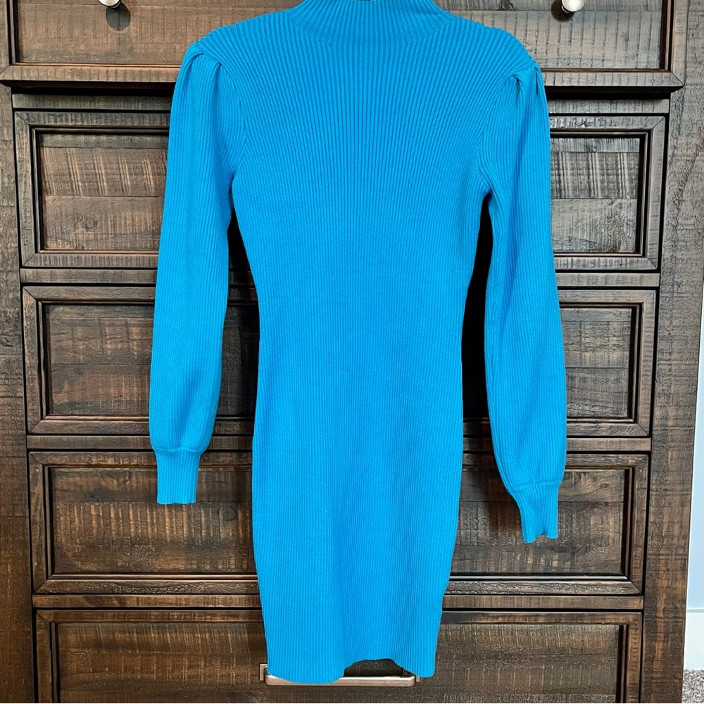 Sweater Dress Bright Blue Small - EXCELLENT CONDITION